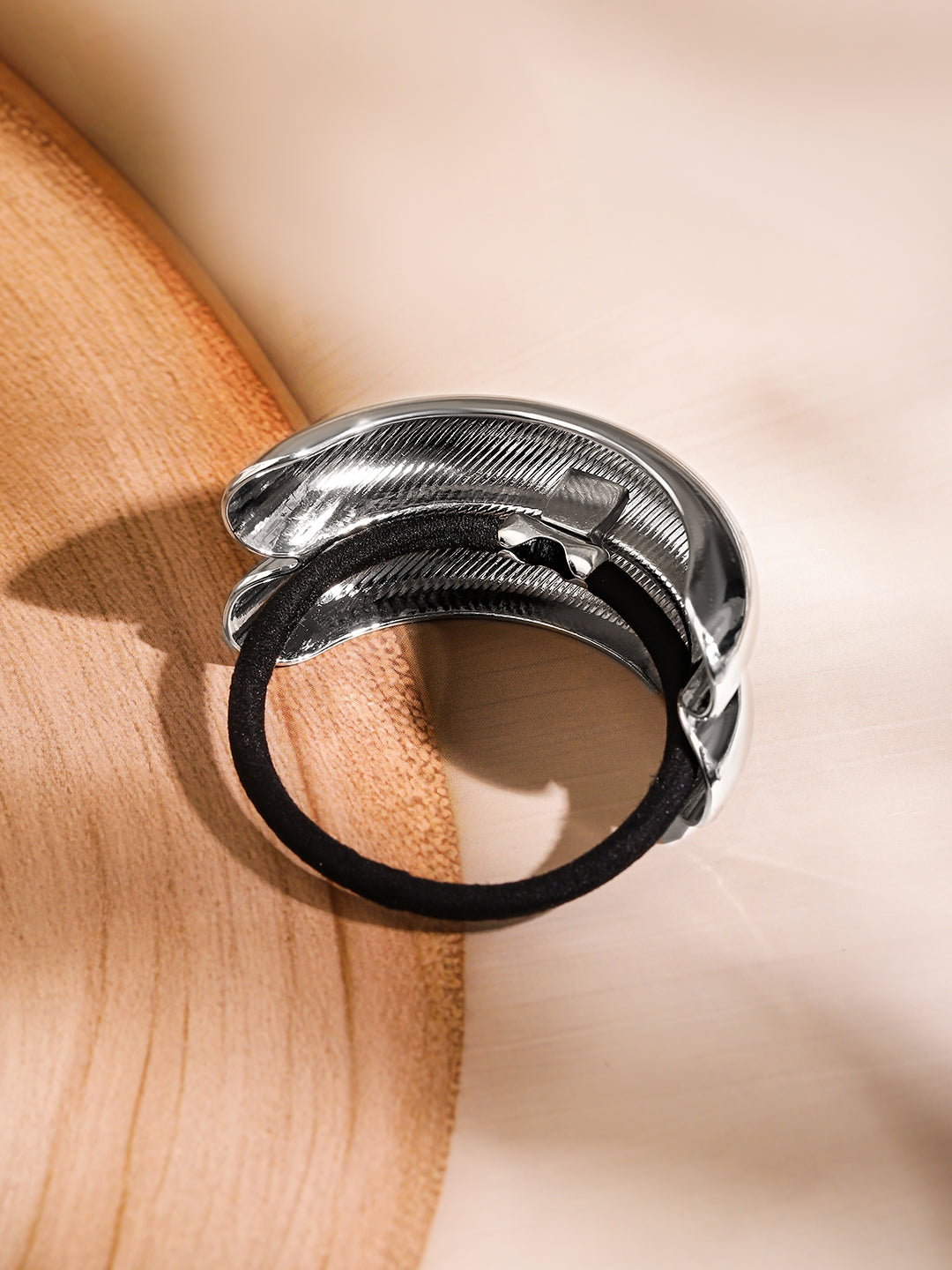 Sleek Silver Hair Band Silver