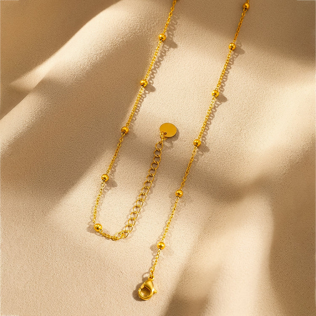 Demi Fine 18K Gold Plated Stainless Steel Heart Charm Pendant Necklace フリーサイズ