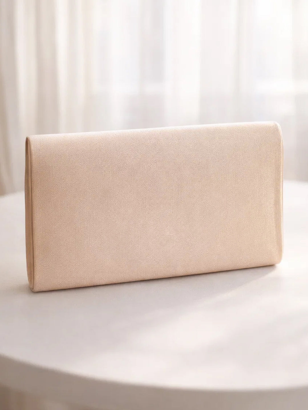 Gold Bloom Embellished Satin Clutch フリーサイズ