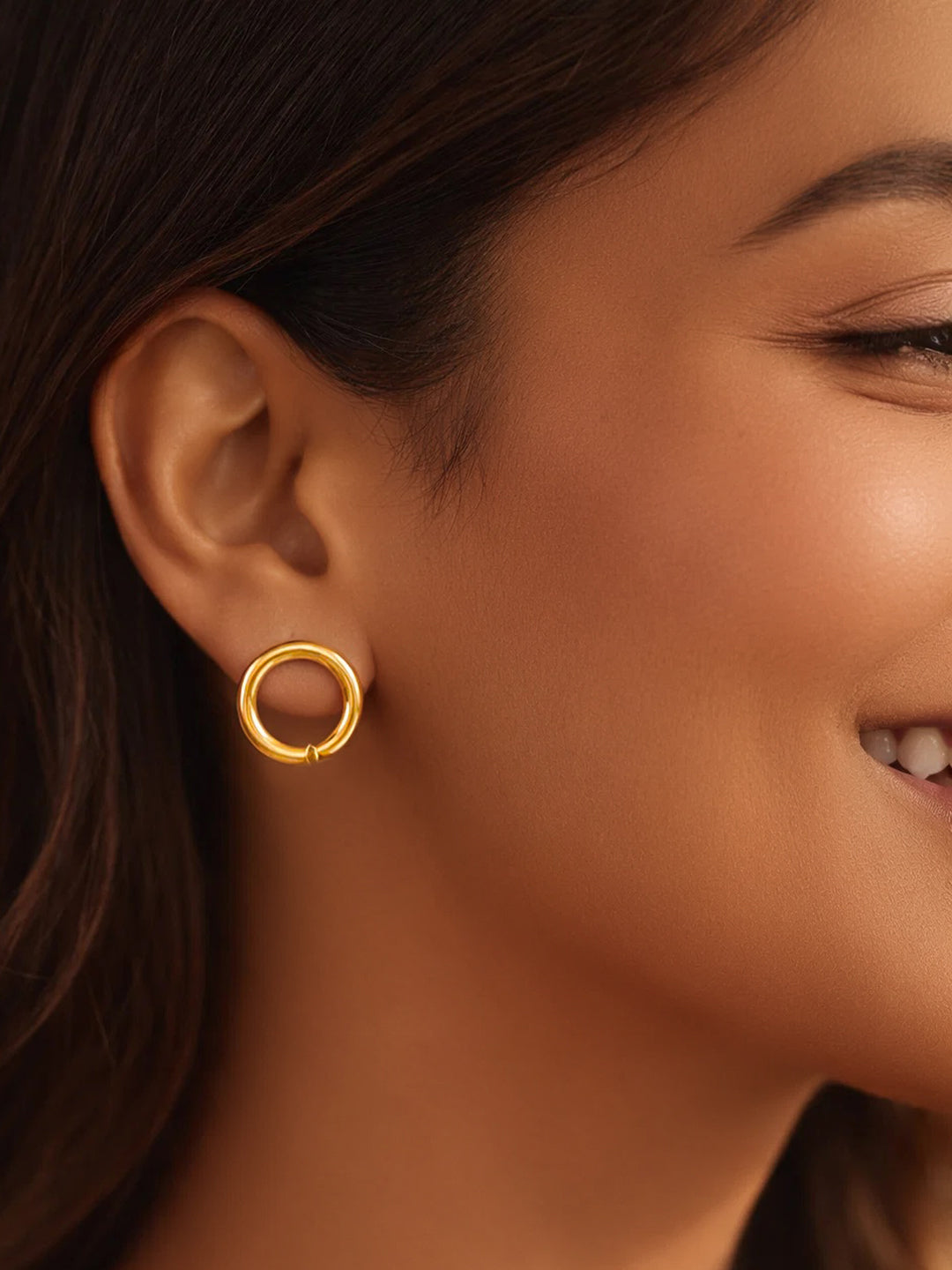 【Rubans】 Gold Plated Hoop Earrings Set｜ゴールドメッキ フープイヤリング 3組セット