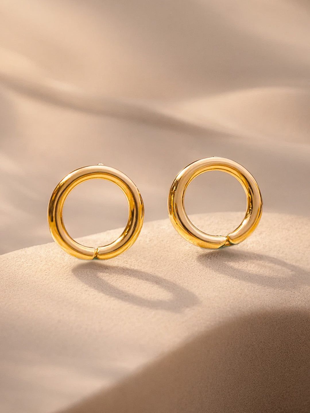 【Rubans】 Gold Plated Hoop Earrings Set｜ゴールドメッキ フープイヤリング 3組セット