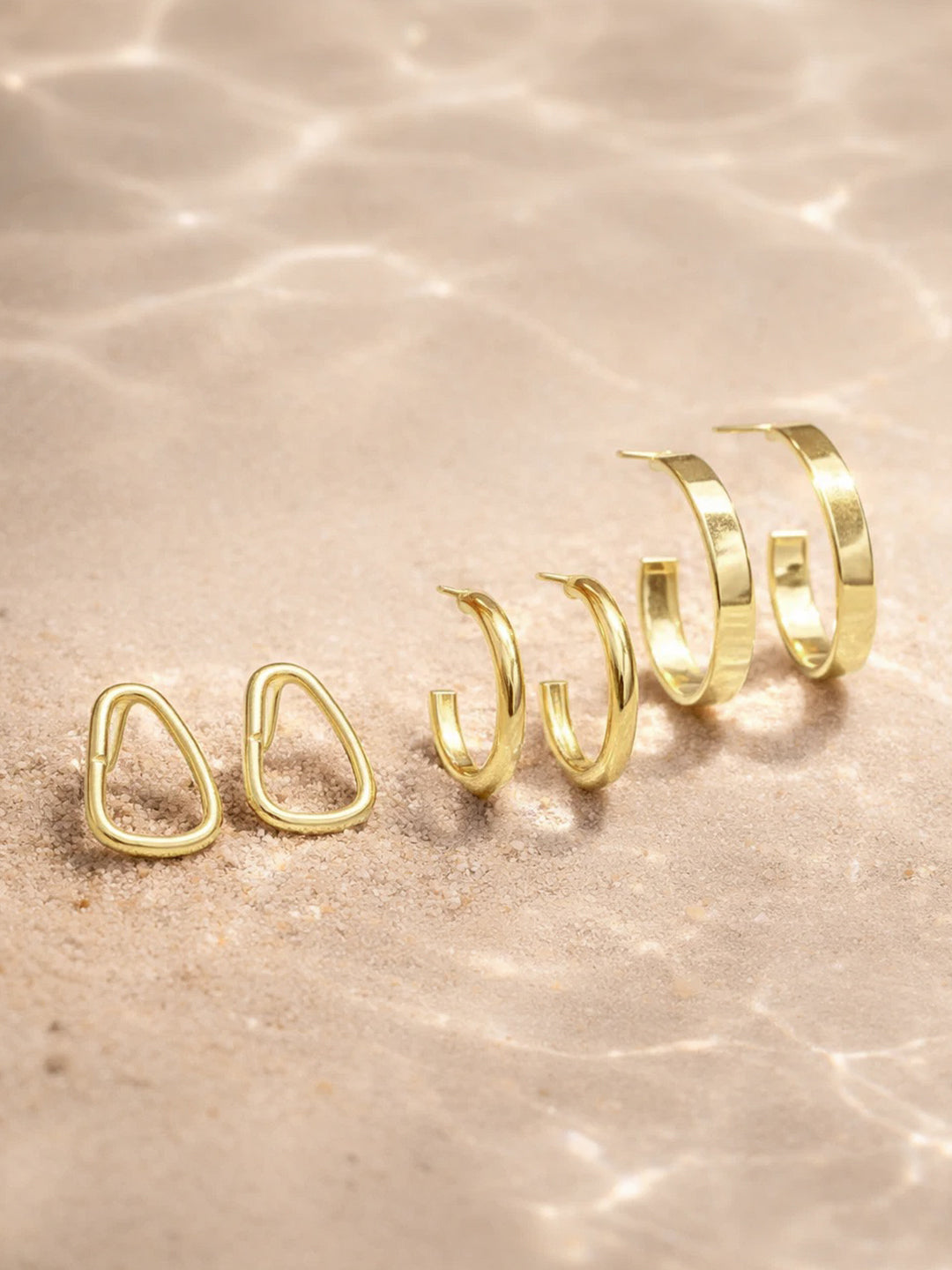 Everyday Glow Trio Hoop Earrings Weight - 22 g