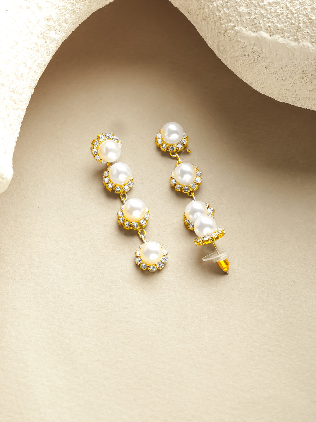 Pearl Dew Delicate Drop Earrings フリーサイズ