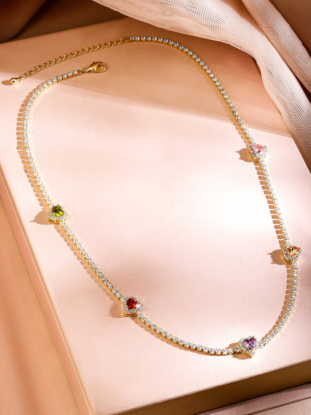 Beloved Hearts Adorn Necklace フリーサイズ