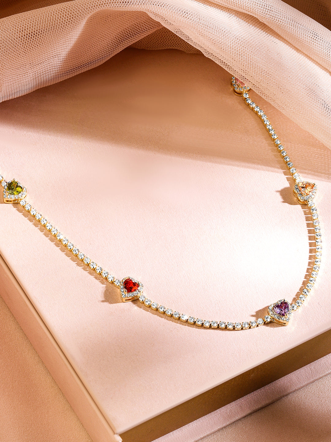Beloved Hearts Adorn Necklace フリーサイズ