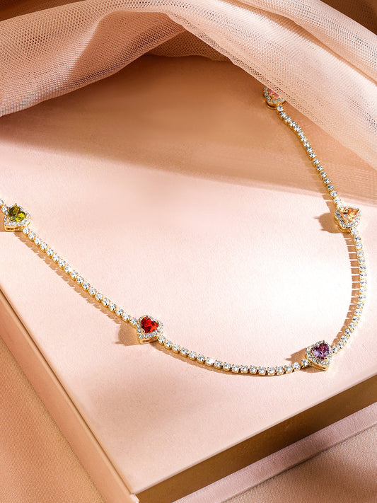 Beloved Hearts Adorn Necklace フリーサイズ