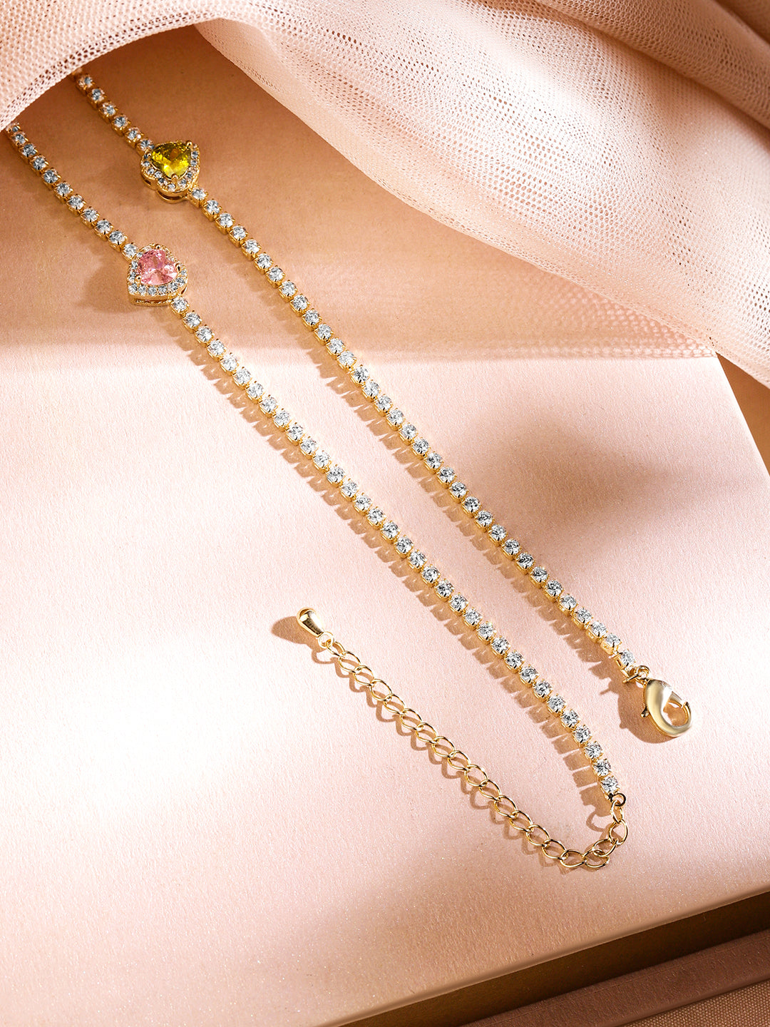 Beloved Hearts Adorn Necklace フリーサイズ