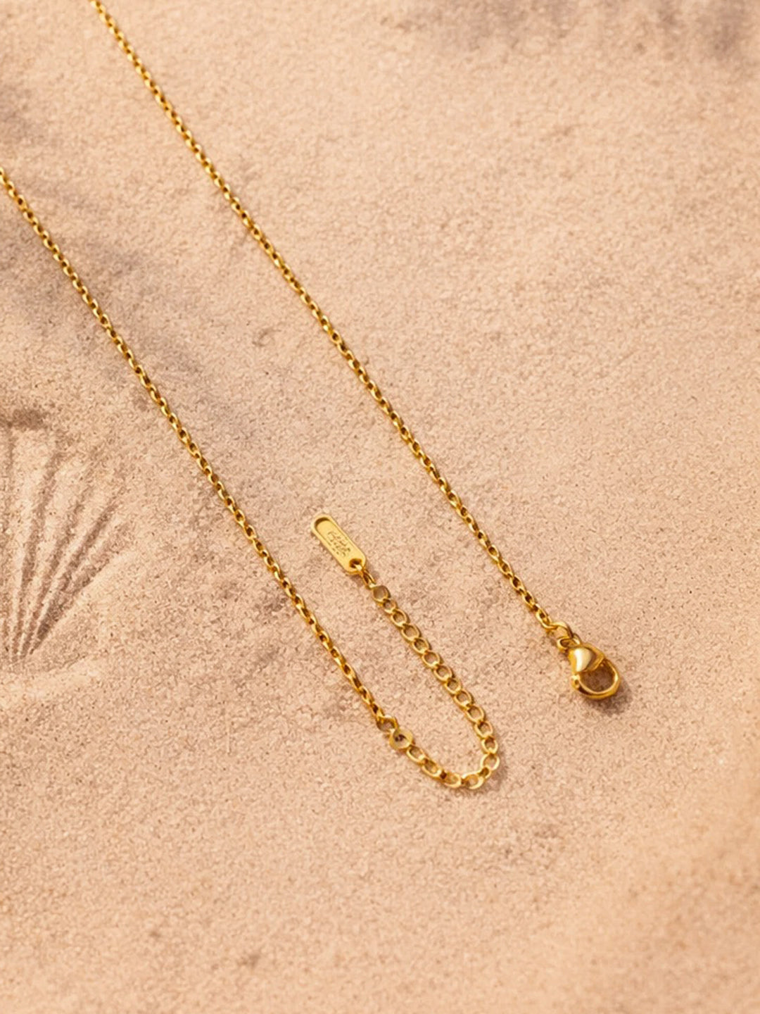 Demi Fine 18K Gold Plated Stainless steel Multi Charm Pendant Chain Necklace Length - 21 cm