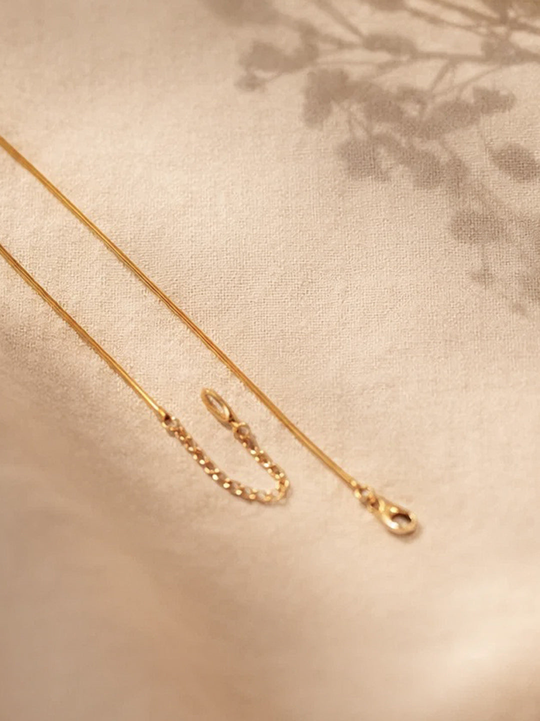 Demi Fine 18K Gold Plated Stainless steel Bow Knot Snake Chain Necklace Length - 17.2 cm