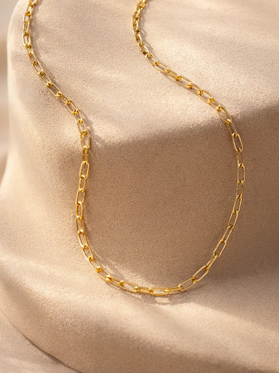 Demi Fine 18K Gold Plated Stainless steel Paperclip Chain Necklace Length - 20.5 cm