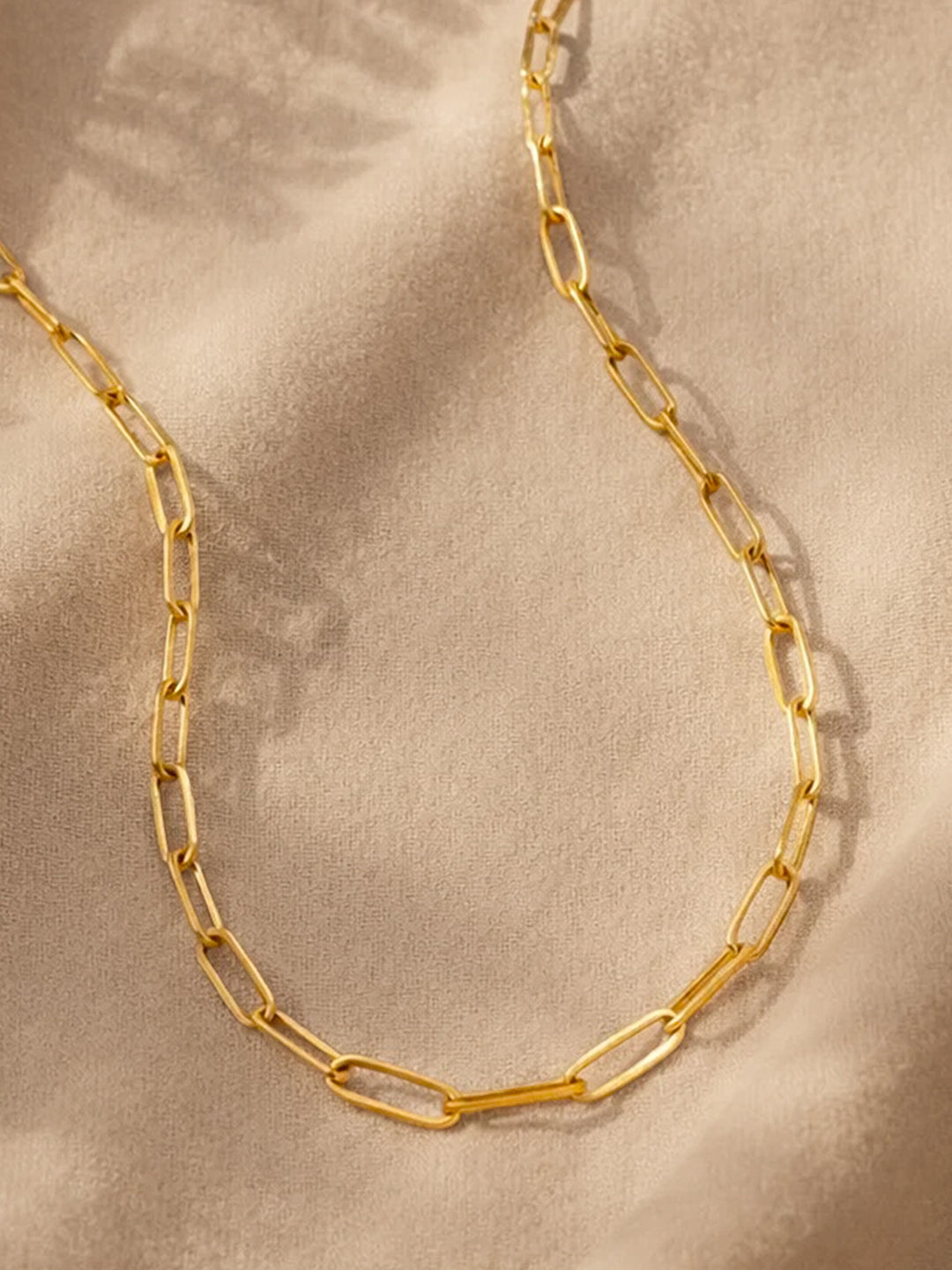 Demi Fine 18K Gold Plated Stainless steel Paperclip Chain Necklace Length - 20.5 cm