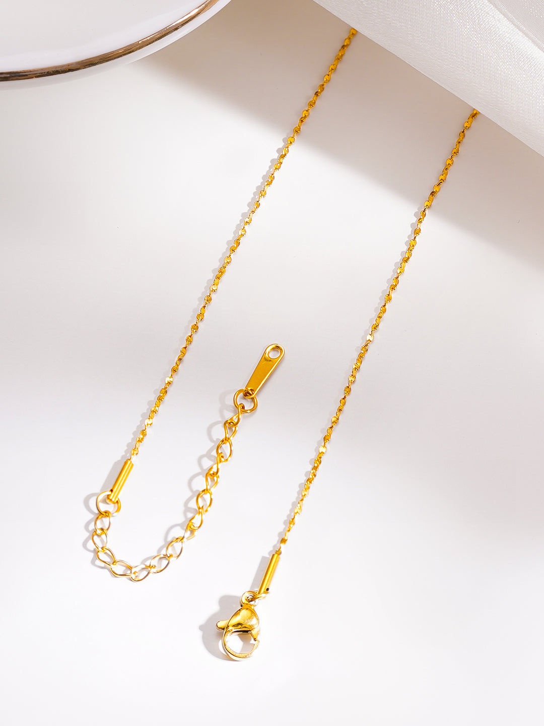 Demi Fine 18K Gold Plated Stainless Steel Pearl Pendant Necklace フリーサイズ