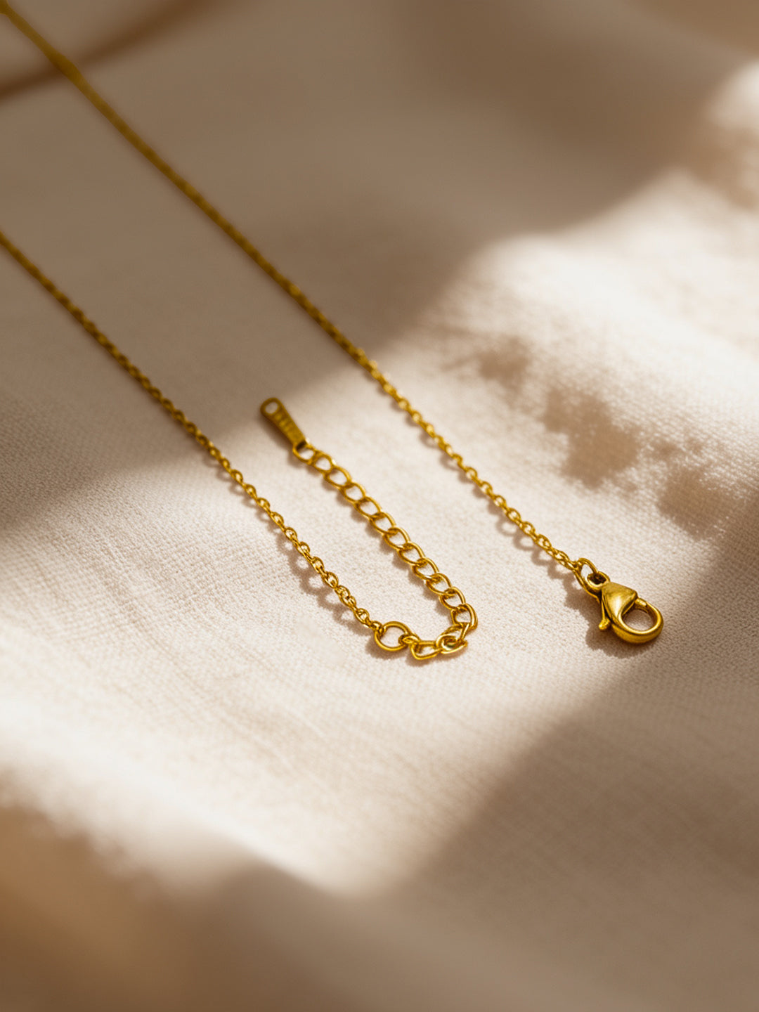 Demi Fine 18K Gold Plated Stainless steel Melted Gold Pendant Chain Length - 24 cm