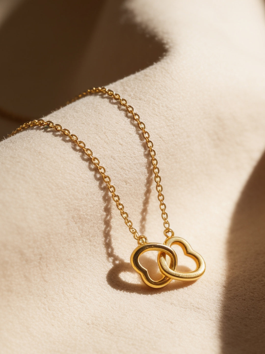 Demi Fine 18K Gold Plated Stainless steel Endless Love Pendant Chain Length - 21.5 cm
