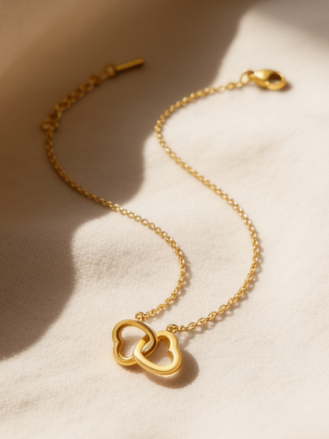 Demi Fine 18K Gold Plated Stainless steel Endless Love Pendant Chain Length - 21.5 cm