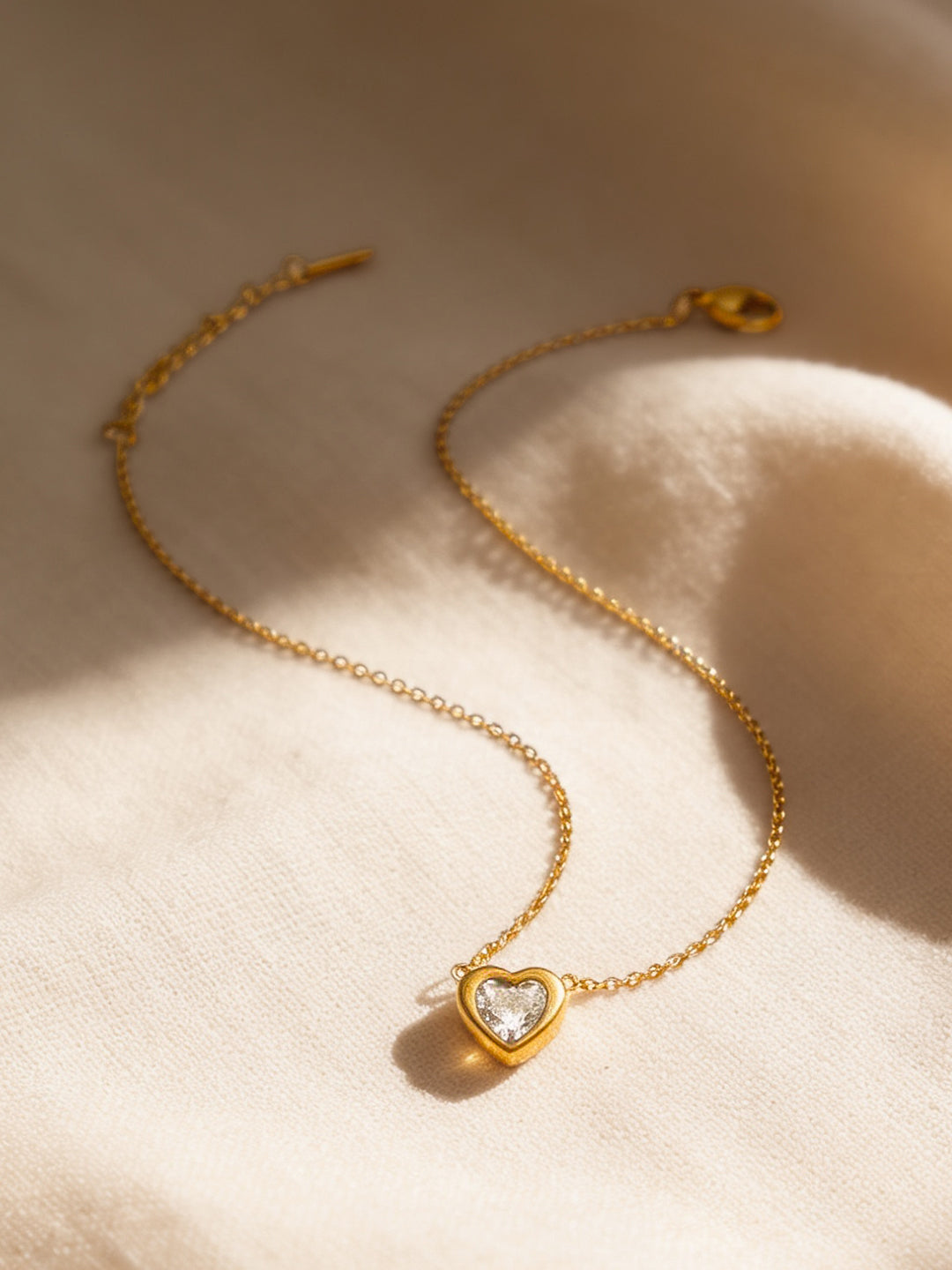 Demi Fine 18K Gold Plated Stainless steel Forever Yours Pendant Chain Length - 21 cm
