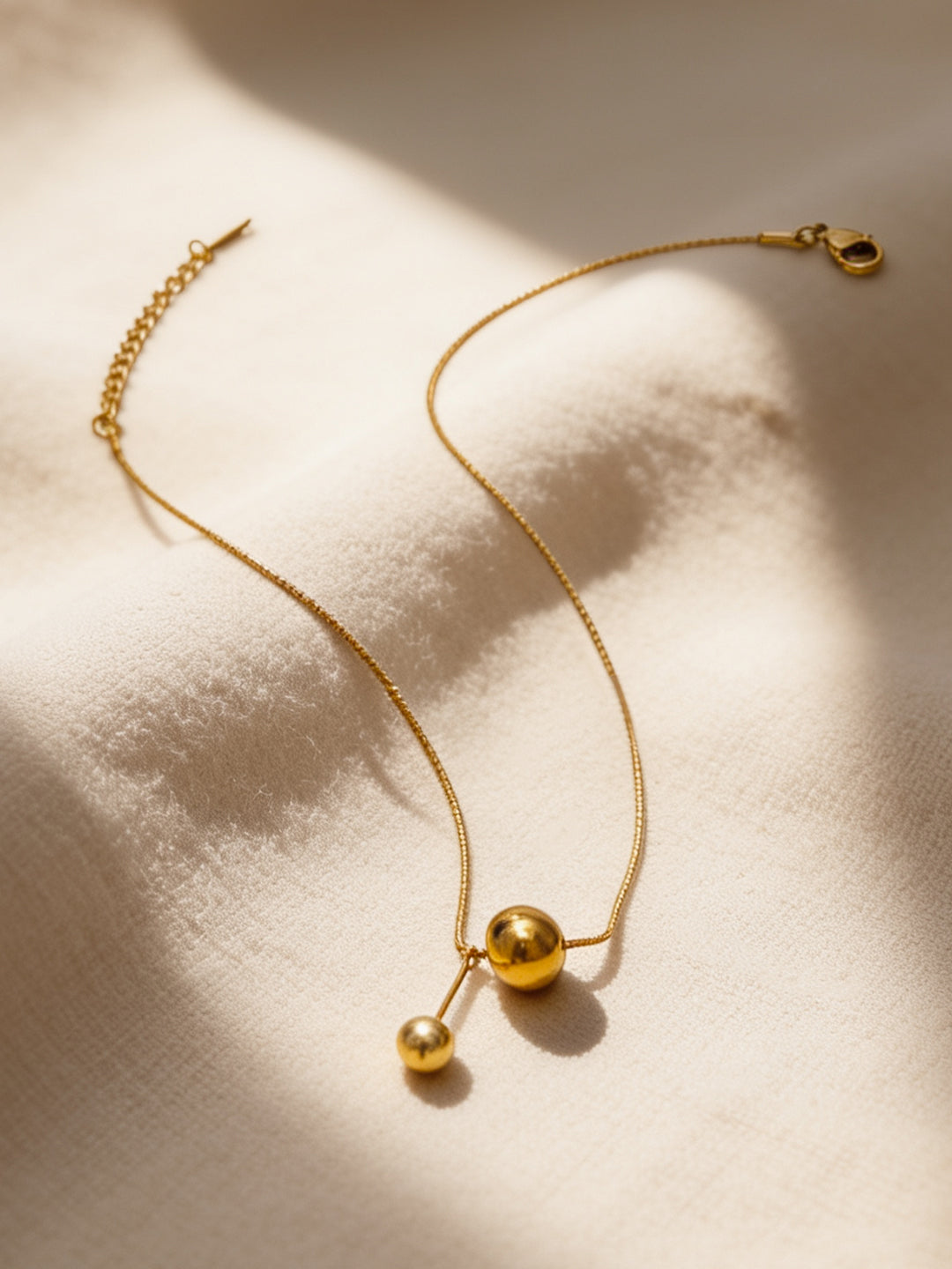 Demi Fine 18K Gold Plated Stainless steel Offbeat Charm Pendant Chain Length - 22 cm