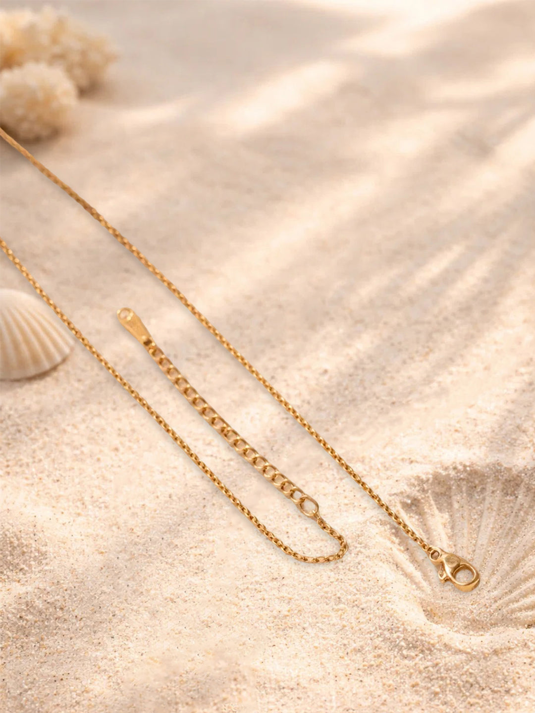 Demi Fine 18K Gold Plated Stainless steel Starfish Pendant Chain Necklace Length - 21.1 cm