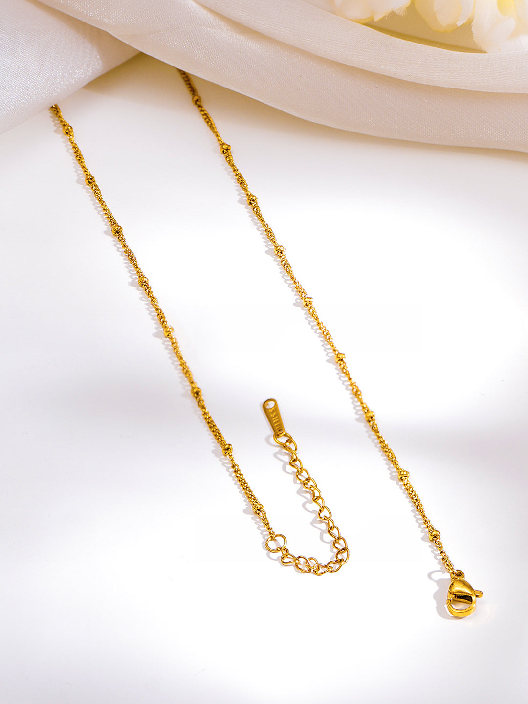 Demi Fine 18K Gold Plated Stainless steel Reversible Heart Pendant Necklace Length - 21.5 cm