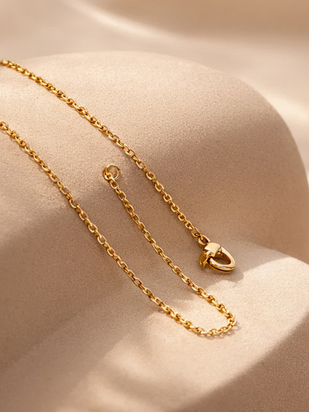 Demi Fine 18K Gold Plated Stainless steel Heart Petal Clover Pendant Necklace Length - 21.5 cm