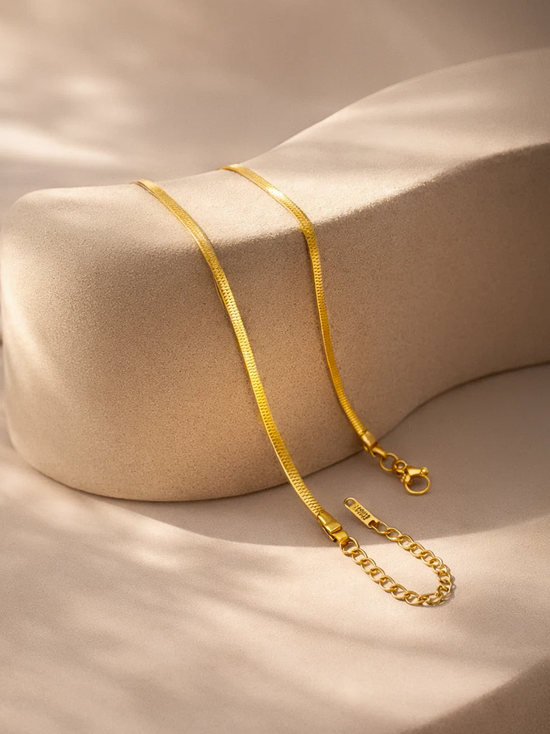 Demi Fine 18K Gold Plated Stainless steel Glossy Pearl Heart Pendent Necklace Length - 20.5 cm