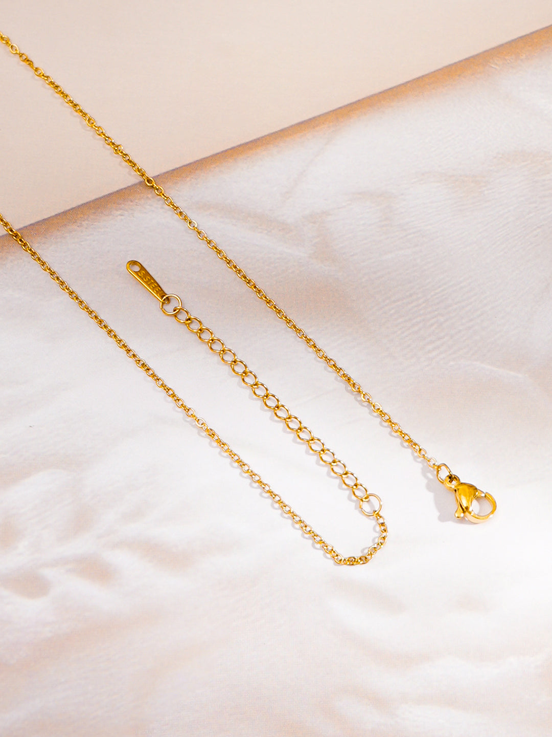 Demi Fine 18K Gold Plated Stainless steel Statement Turquoise Charm Necklace Length - 22.5 cm