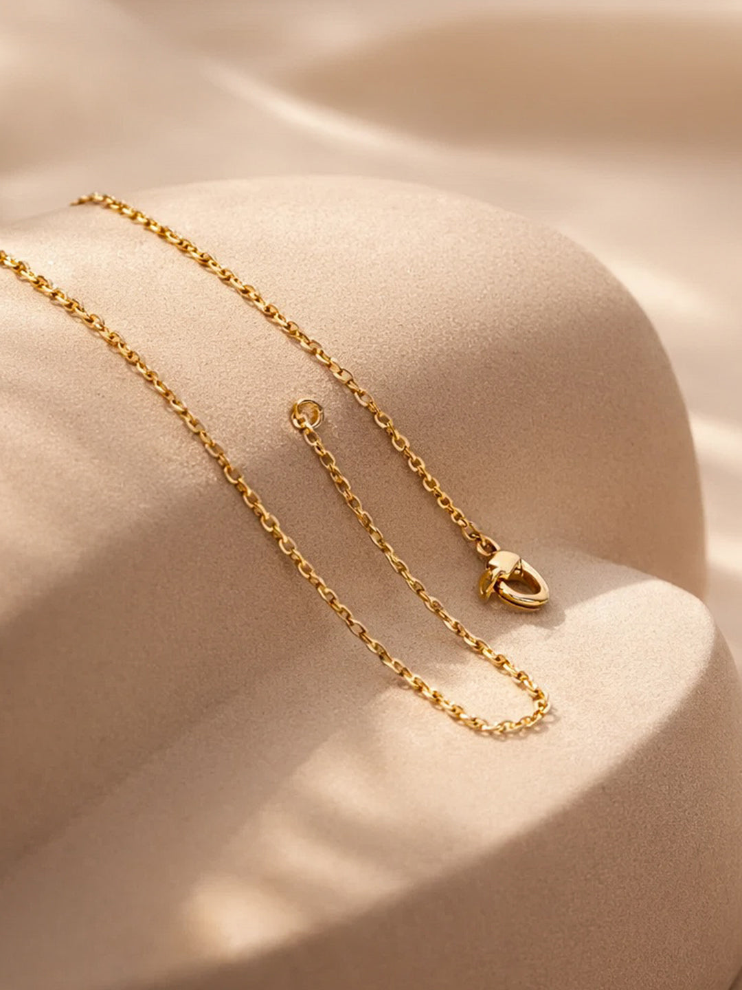 Demi Fine 18K Gold Plated Stainless steel Minimal Pendant Chain Necklace Length - 21.5 cm