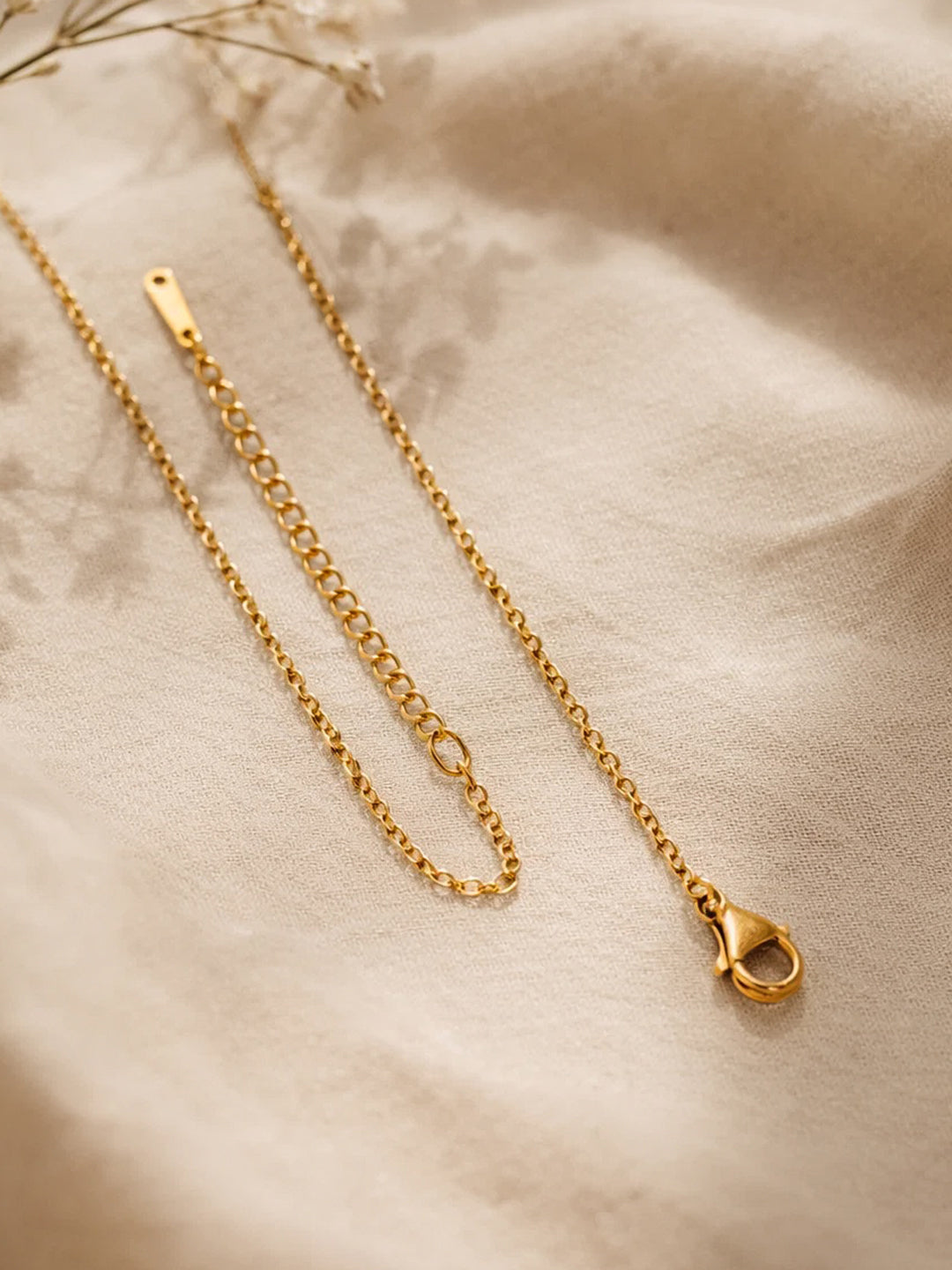 Demi Fine 18K Gold Plated Stainless steel Minimal A Pendant Necklace Length - 26 cm