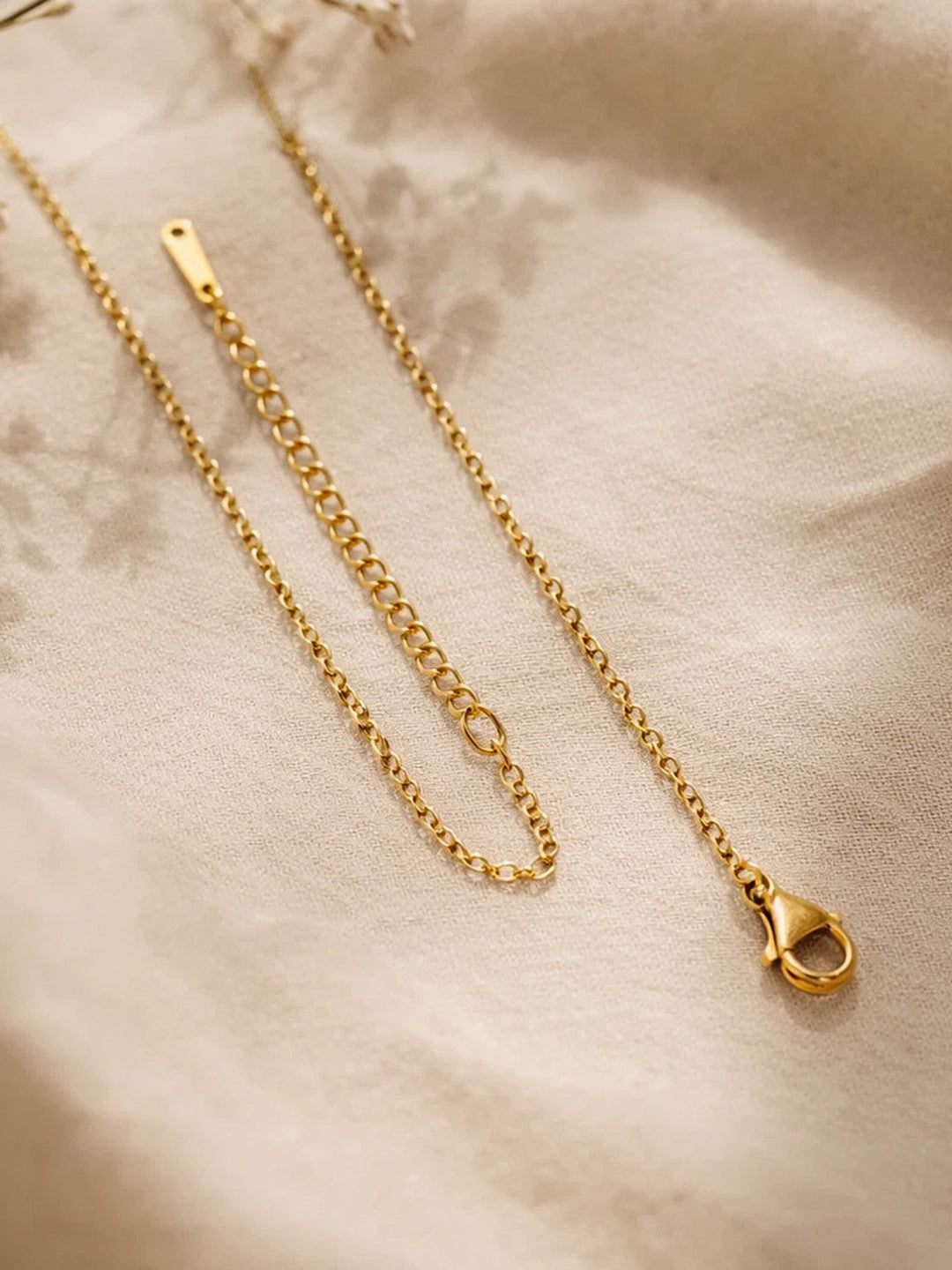 Demi Fine 18K Gold Plated Stainless steel Minimal R Pendant Necklace Length - 26 cm