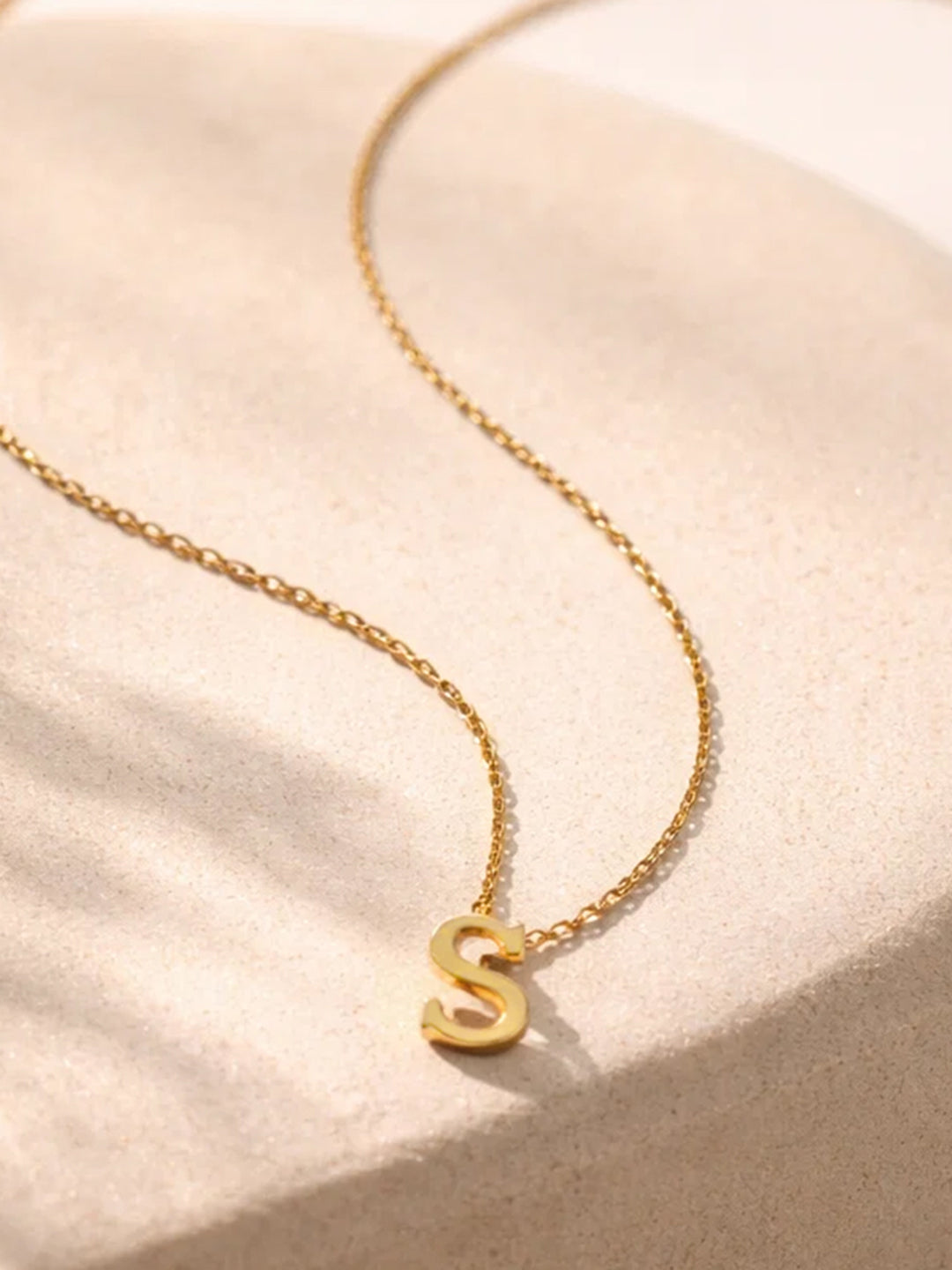 Demi Fine 18K Gold Plated Stainless steel Signature S Pendant Necklace Length - 24.4 cm