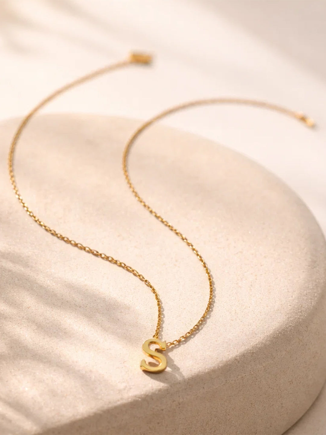 Demi Fine 18K Gold Plated Stainless steel Signature S Pendant Necklace Length - 24.4 cm