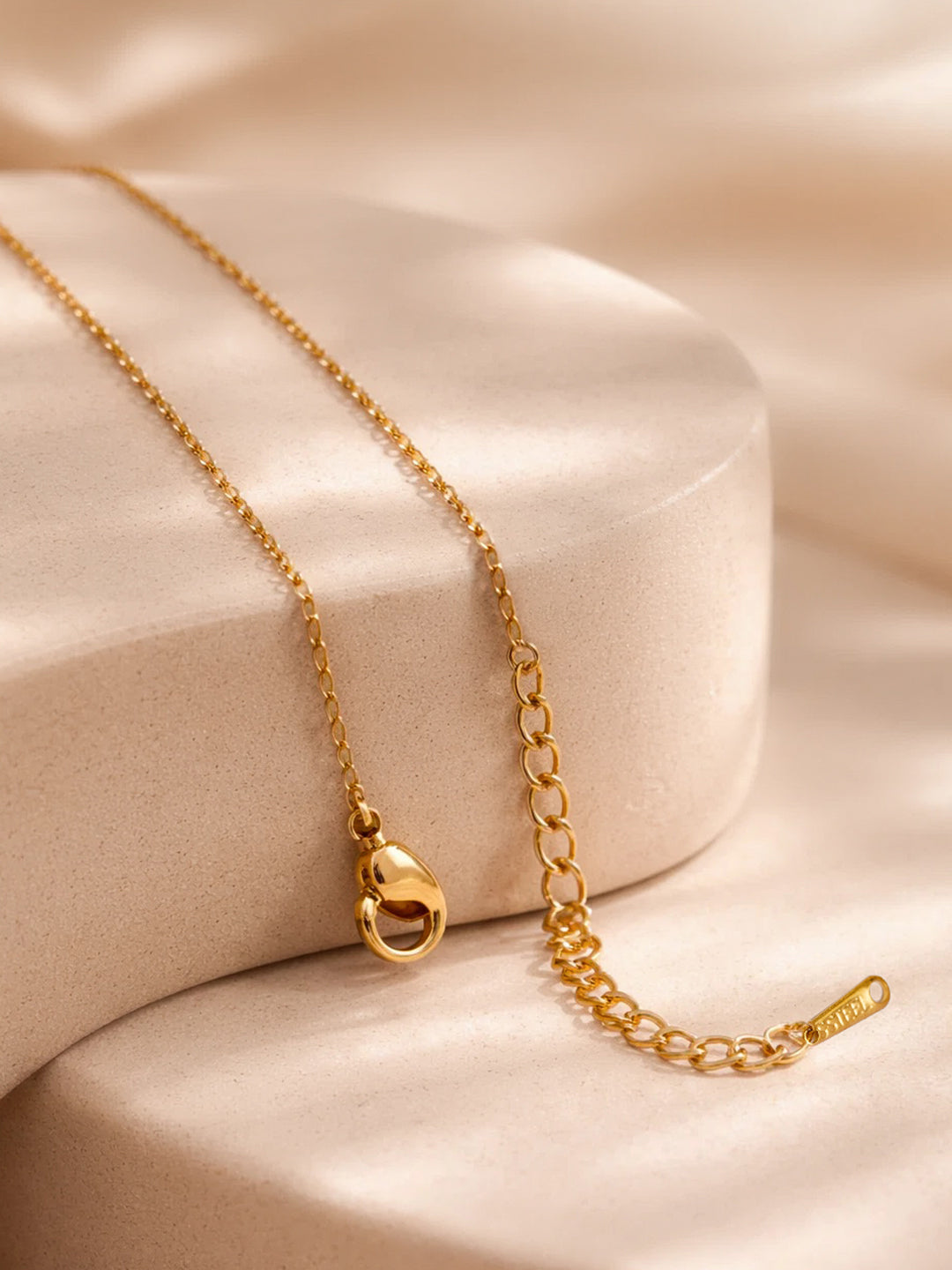 Demi Fine 18K Gold Plated Stainless steel Signature N Pendant Necklace Length - 24.4 cm