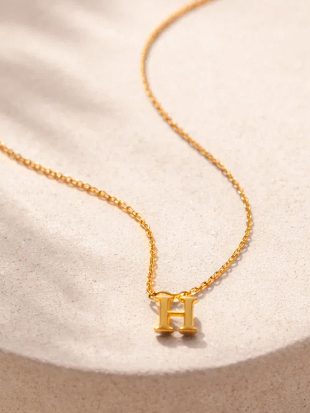 Demi Fine 18K Gold Plated Stainless steel Signature H Pendant Necklace Length - 23.5 cm
