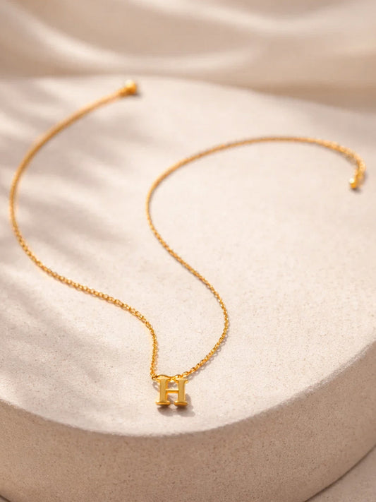 Demi Fine 18K Gold Plated Stainless steel Signature H Pendant Necklace Length - 23.5 cm