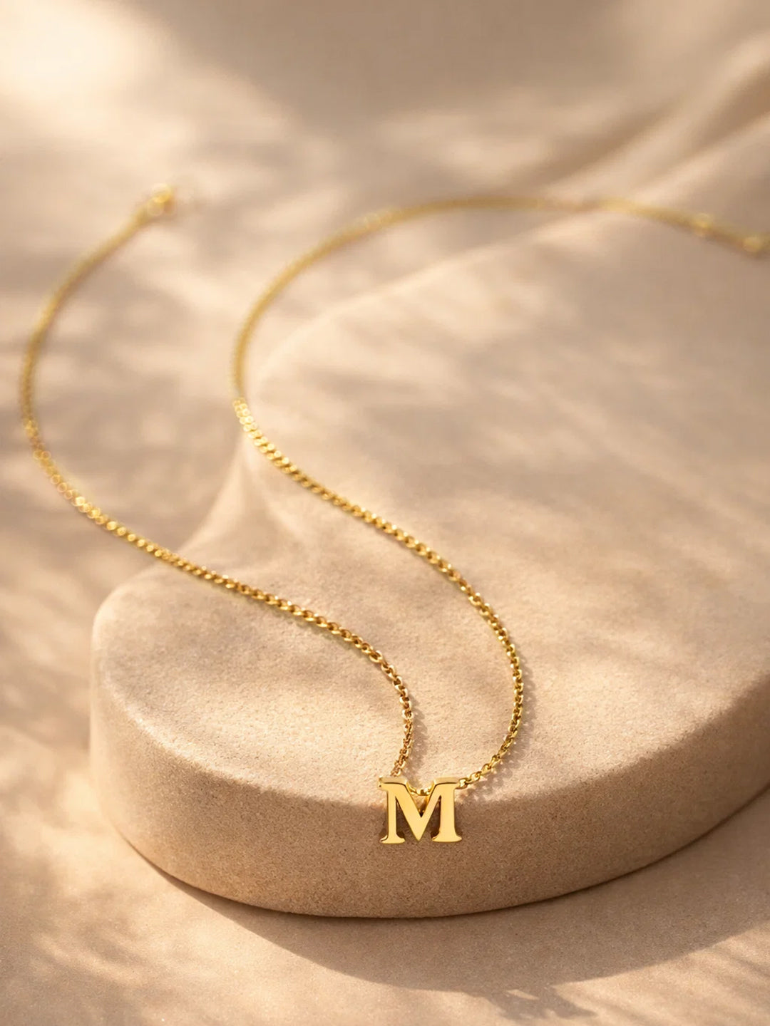Demi Fine 18K Gold Plated Stainless steel Signature M Pendant Necklace Length - 24.4 cm