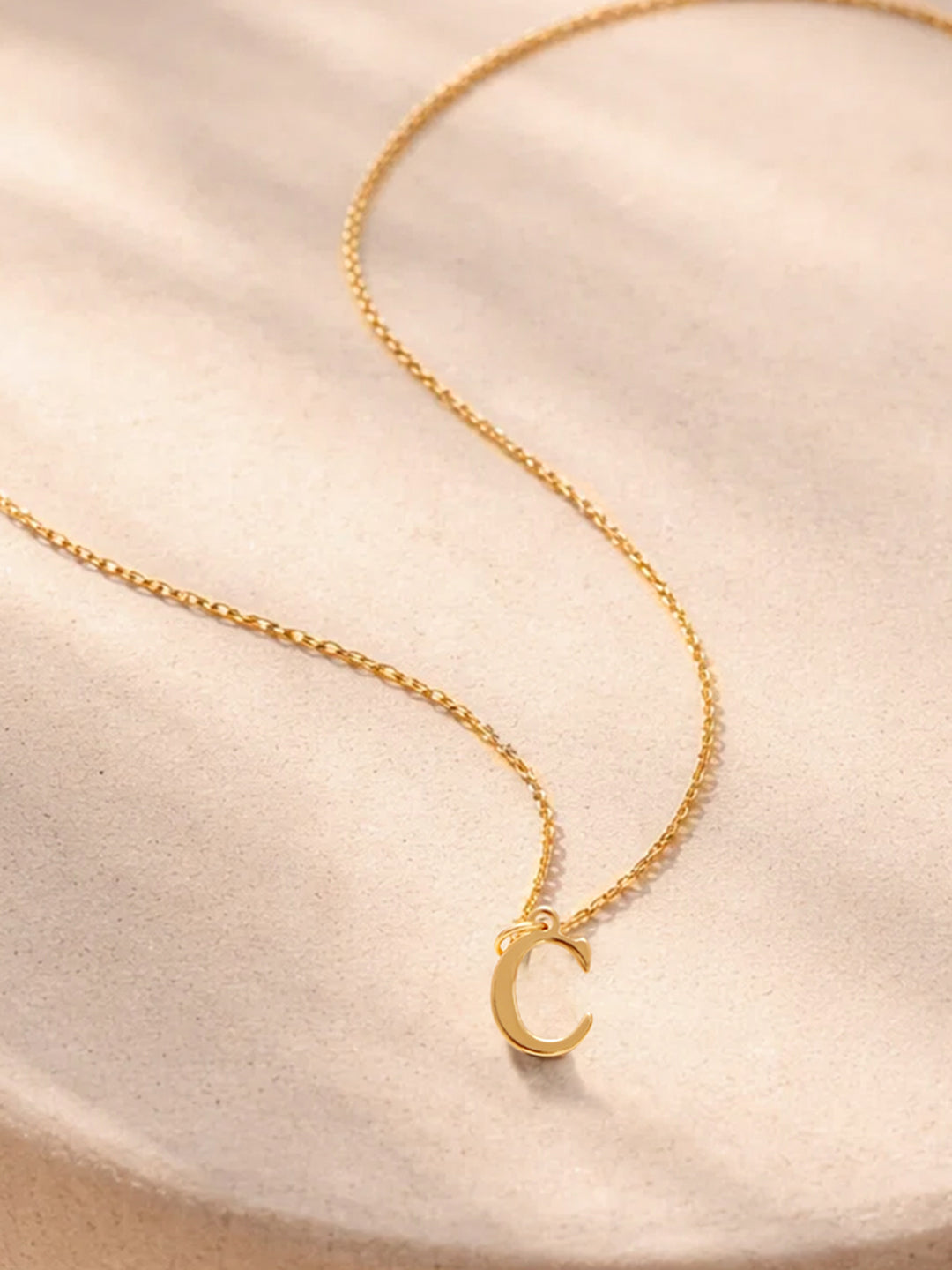 Demi Fine 18K Gold Plated Stainless steel Signature C Pendant Necklace Length - 23.5 cm