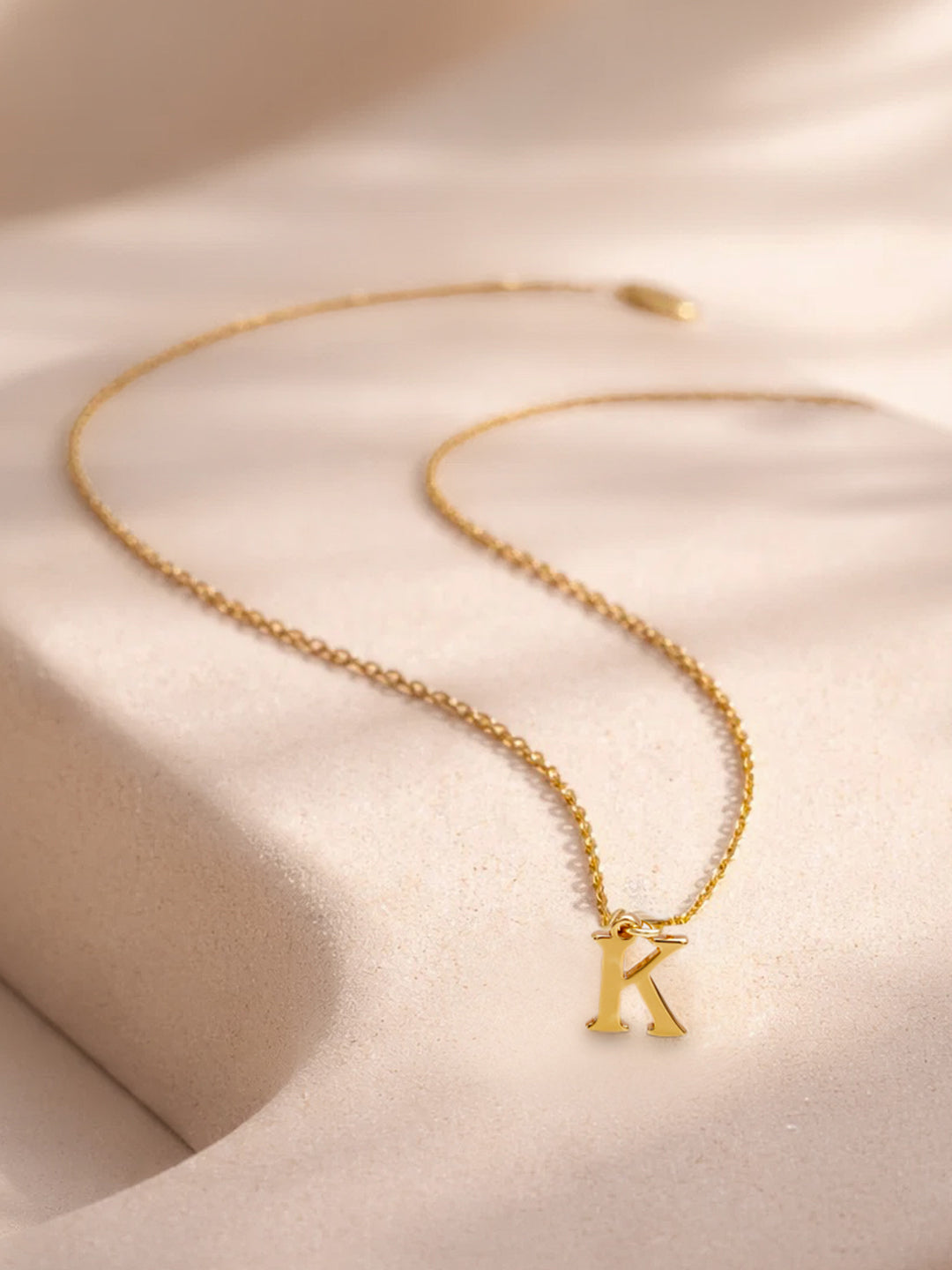 Demi Fine 18K Gold Plated Stainless steel Signature K Pendant Necklace Length - 24.4 cm