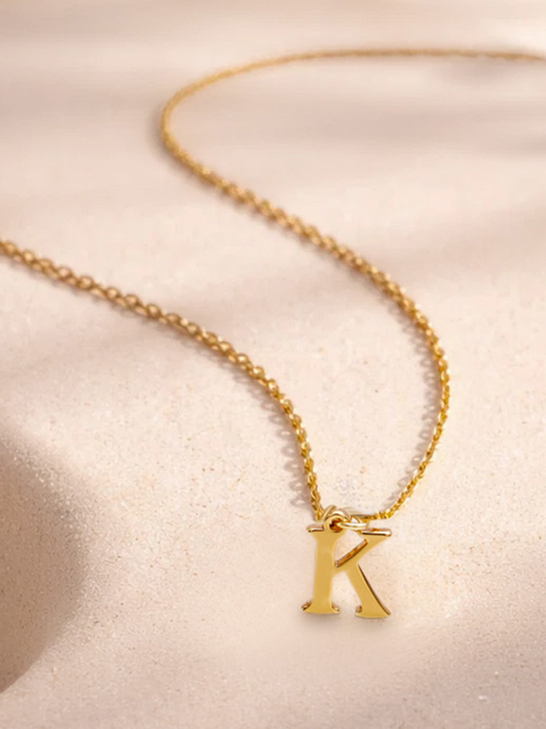 Demi Fine 18K Gold Plated Stainless steel Signature K Pendant Necklace Length - 24.4 cm