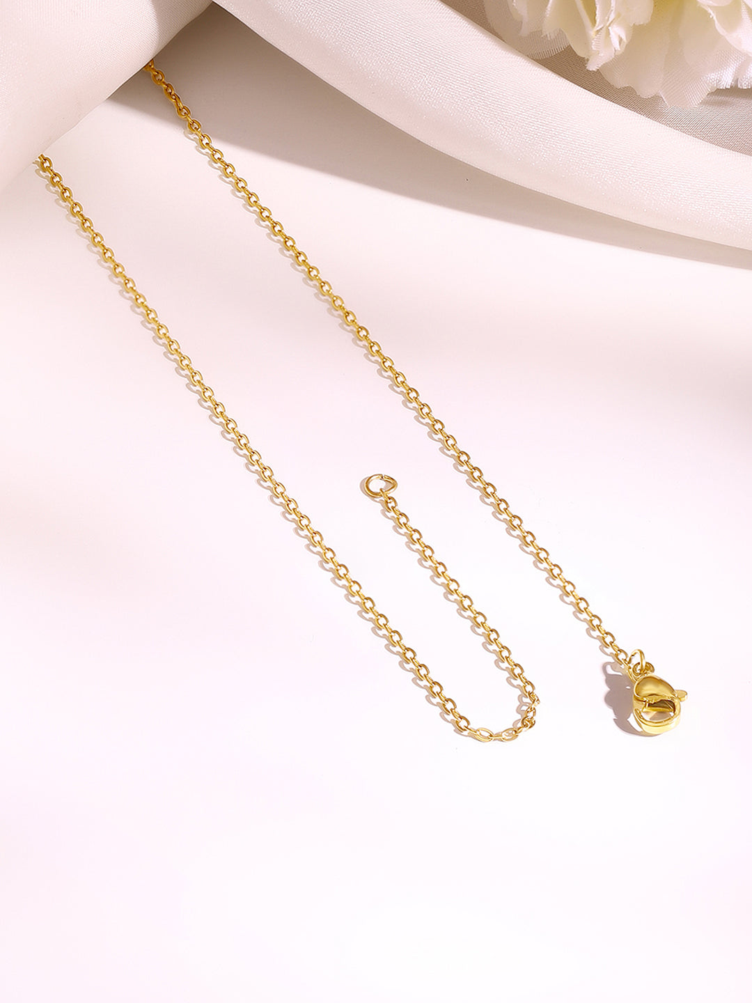 Demi Fine 18K Gold Plated Stainless steel Alphabet C Minimal Pendant Necklace フリーサイズ