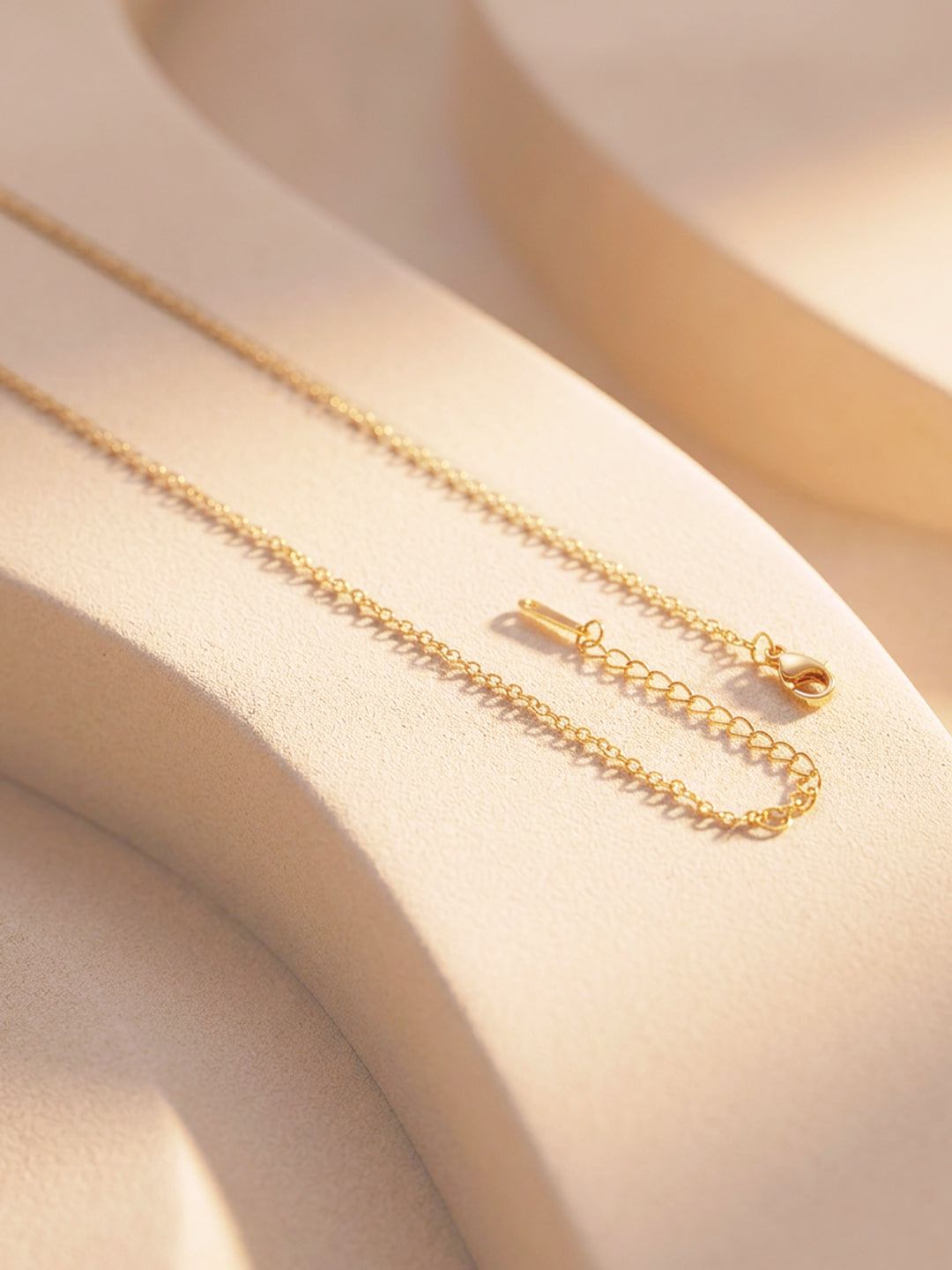 Demi Fine 18K Gold Plated Stainless steel Textured Coin E Pendant Necklace Length - 24.8 cm