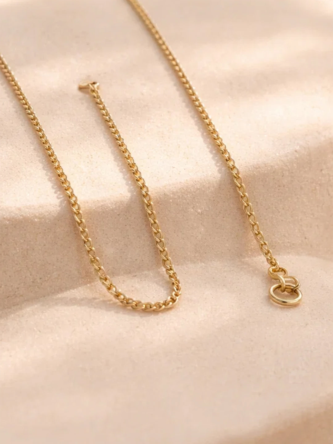Demi Fine 18K Gold Plated Stainless steel Engraved Square J Pendant Necklace Length - 27.6 cm