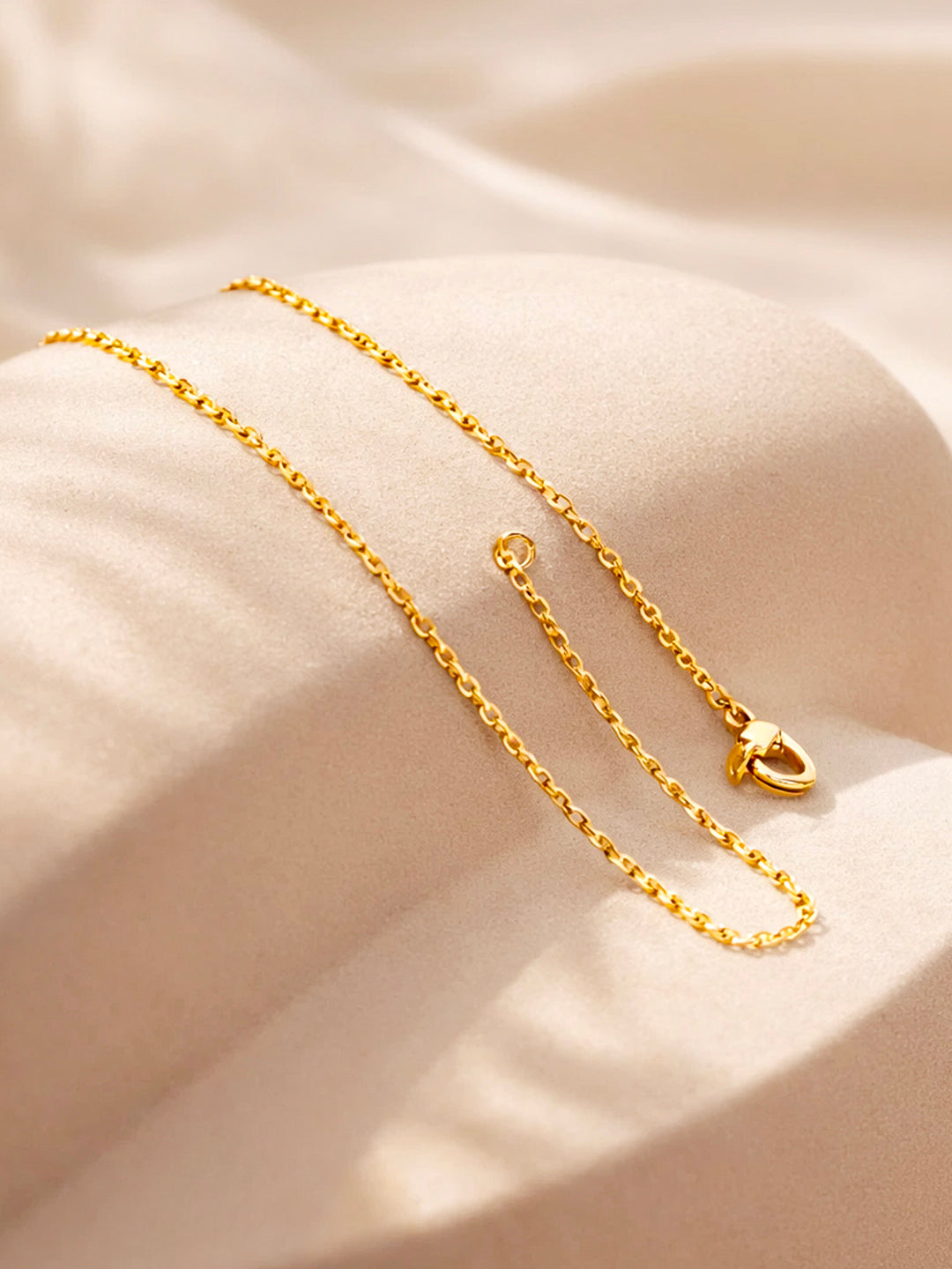 Demi Fine 18K Gold Plated Stainless steel Classic Disc N Pendant Necklace Length - 23.4 cm