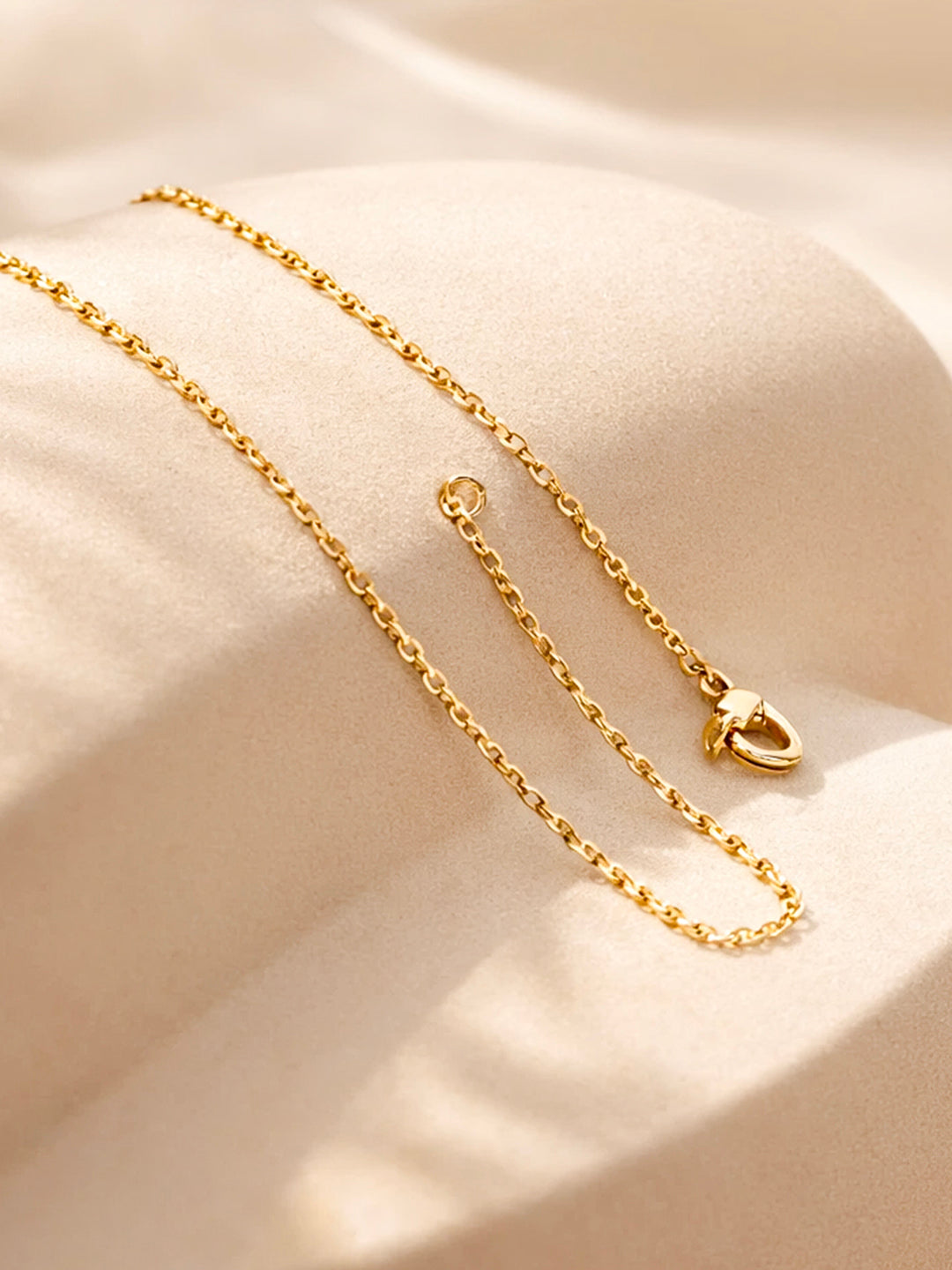 Demi Fine 18K Gold Plated Stainless steel Classic Disc E Pendant Necklace Length - 23.4 cm