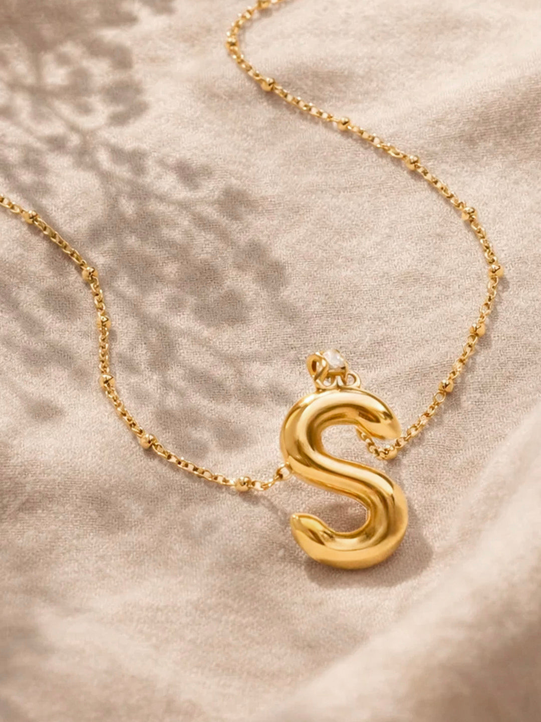 Demi Fine 18K Gold Plated Stainless steel Minimal Balloon S Necklace Length - 22 cm