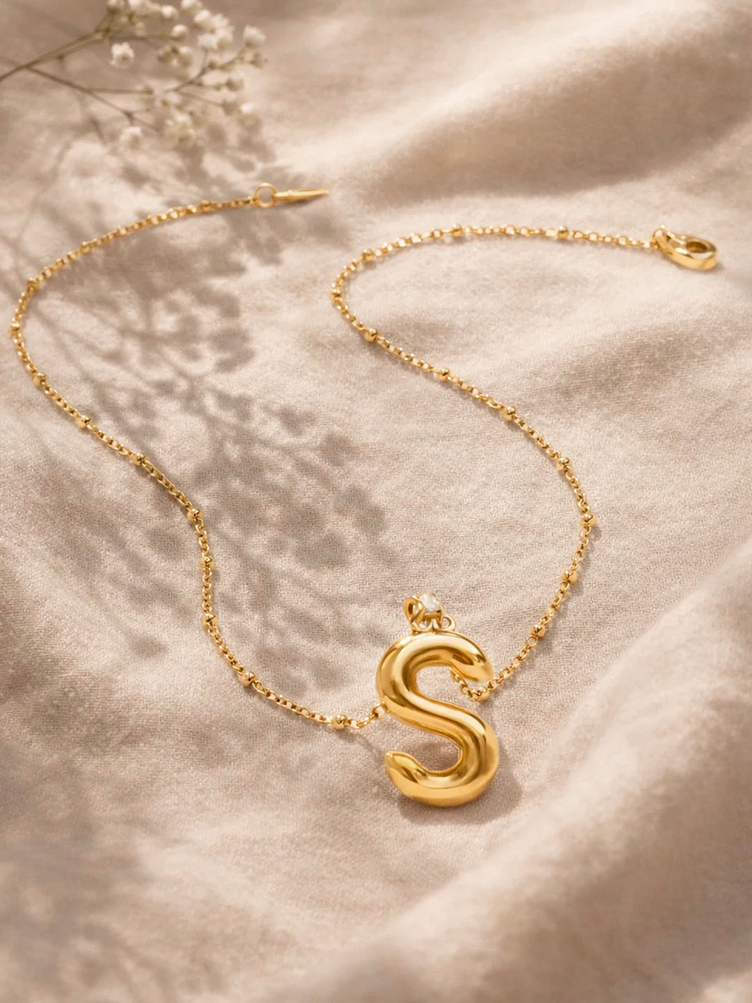 Demi Fine 18K Gold Plated Stainless steel Minimal Balloon S Necklace Length - 22 cm