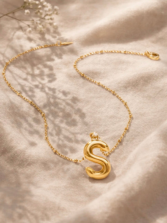 Demi Fine 18K Gold Plated Stainless steel Minimal Balloon S Necklace Length - 22 cm