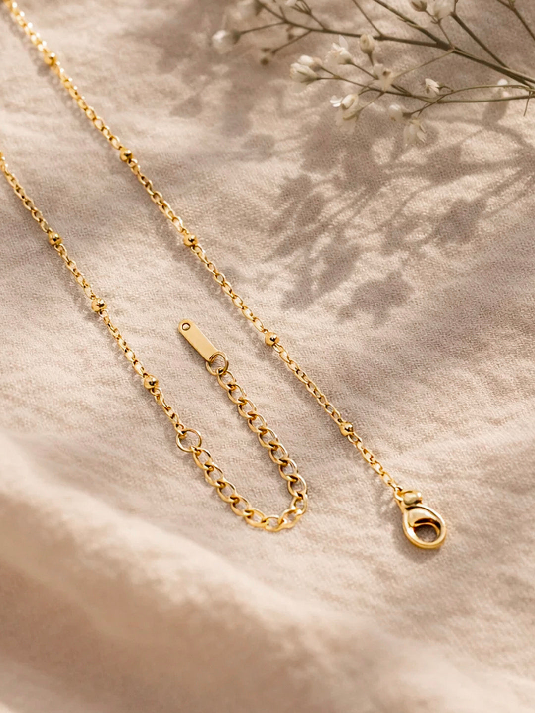 Demi Fine 18K Gold Plated Stainless steel Minimal Balloon S Necklace Length - 22 cm