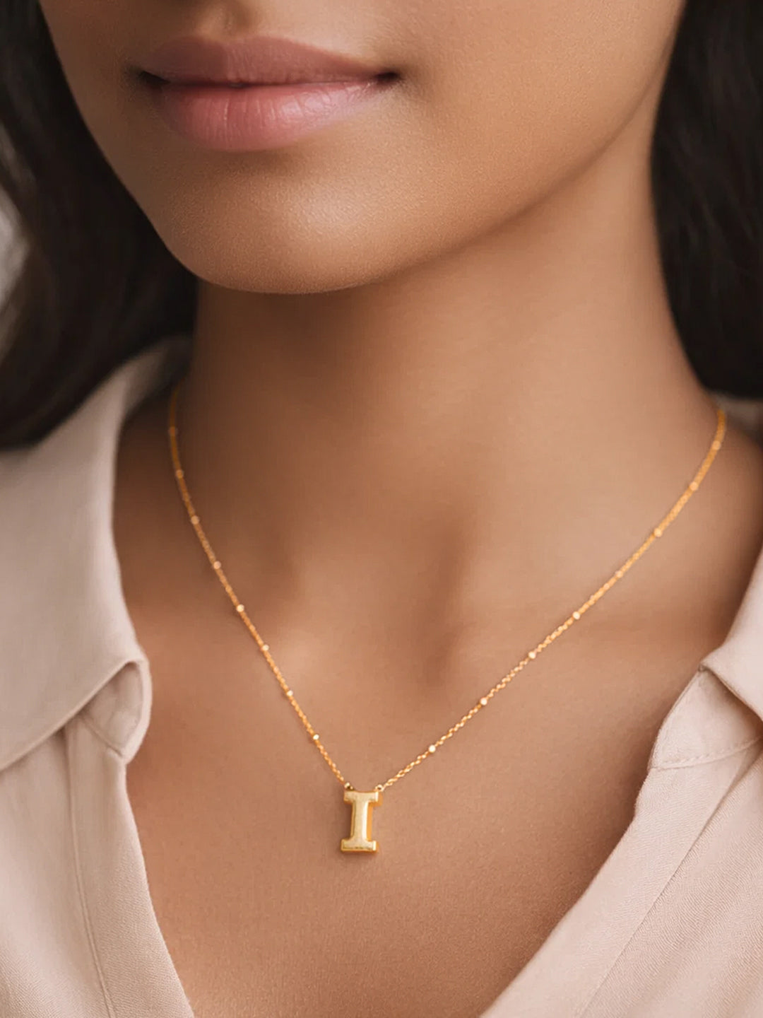 Demi Fine 18K Gold Plated Stainless steel Minimal Balloon I Necklace Length - 22 cm