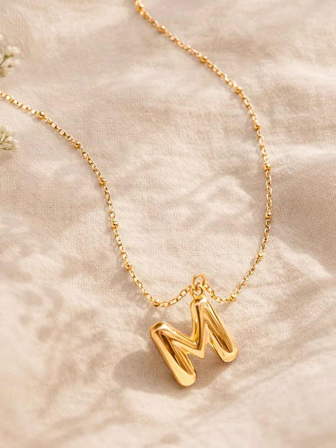 Demi Fine 18K Gold Plated Stainless steel Minimal Balloon M Necklace Length - 21.2 cm