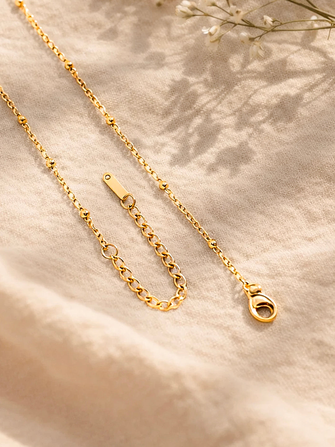Demi Fine 18K Gold Plated Stainless steel Minimal Balloon M Necklace Length - 21.2 cm